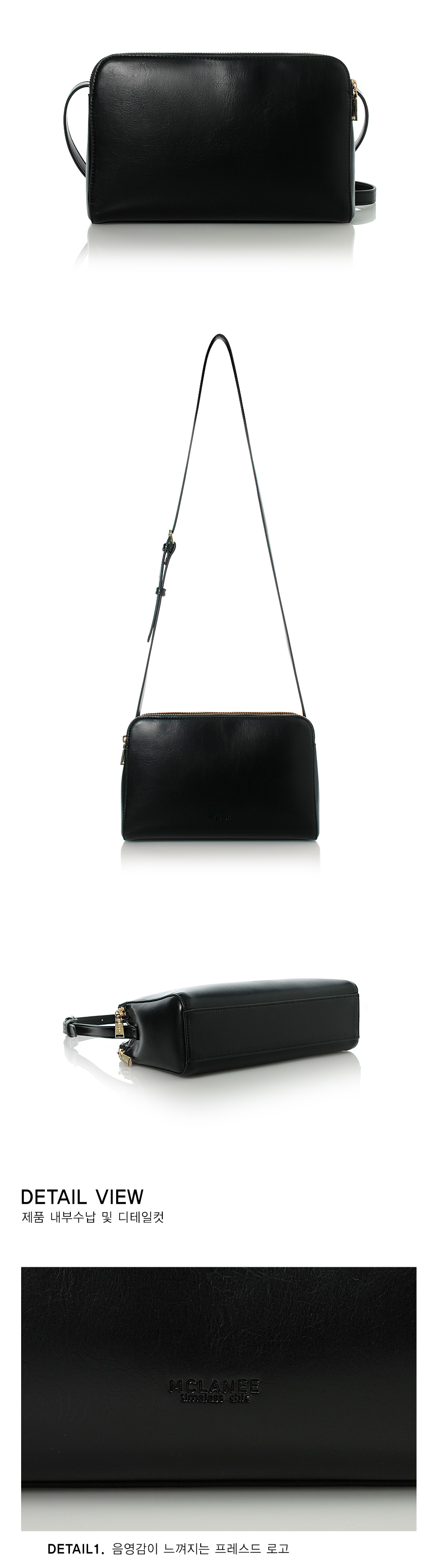 [MCLANEE] 552rohen cross bag - Black