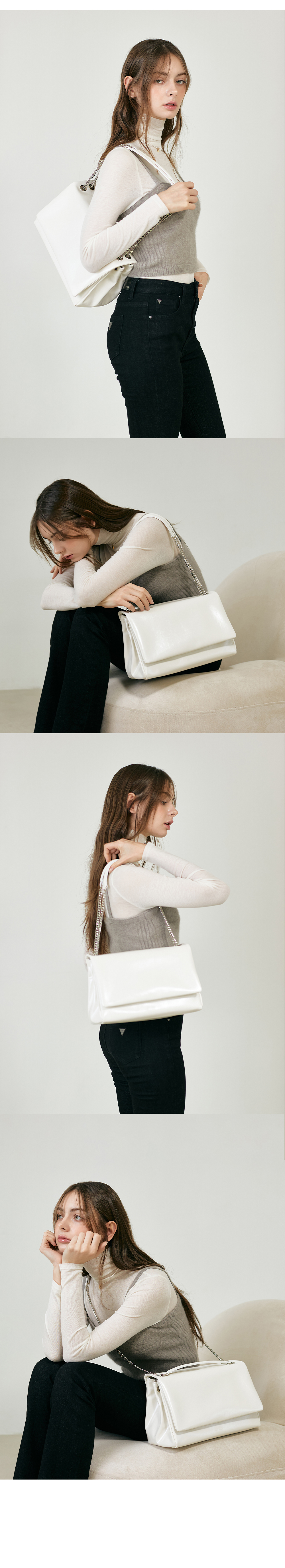 [MCLANEE] Bronn shoulder and cross bag - Ivory