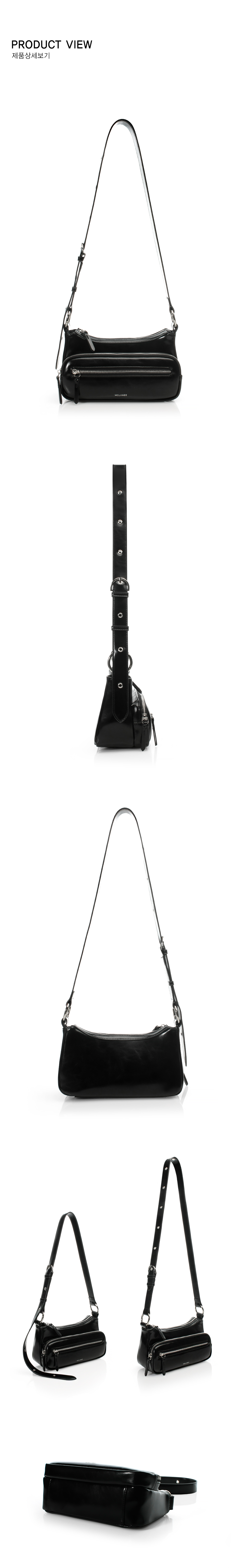 [MCLANEE] Kina shoulder and cross bag - Black